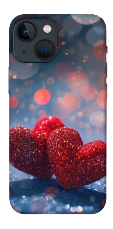Чехол на Apple iPhone 13 mini (5.4") Red hearts фото 1 из 1