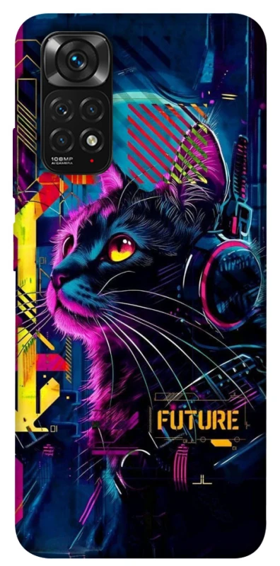Чохол на Xiaomi Redmi Note 11 (Global) / Note 11S Cyber Cat v2 фото 1 з 1