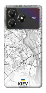 Чохол на ZTE Blade A36 Kiev white map фото 1 з 1