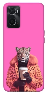 Чехол на Oppo A76 4G Леопард с кофе фото 1 из 1