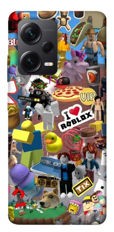 Чехол на Xiaomi Redmi Note 12 Pro+ 5G Roblox collage ver.5 фото 1 из 1