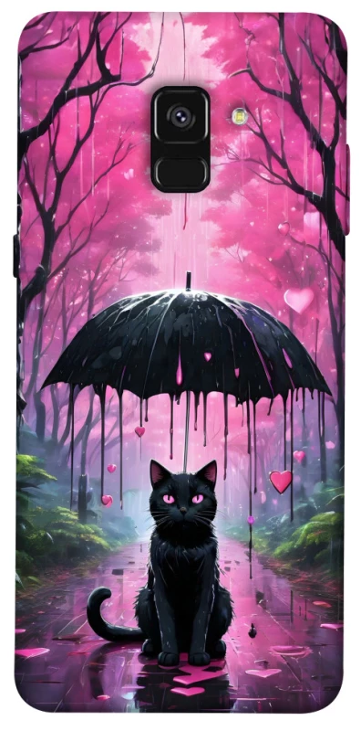 Чохол на Samsung A530 Galaxy A8 (2018) Black cat фото 1 з 1