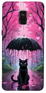 Чохол на Samsung A530 Galaxy A8 (2018) Black cat фото 1 з 1