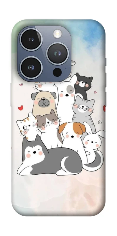 Чохол на Apple iPhone 16 Pro Funny Pets ver.2 фото 1 з 1