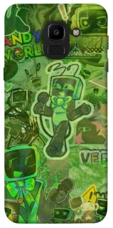 Чохол на Samsung J600F Galaxy J6 (2018) Dandysworld tv green theme фото 1 з 1