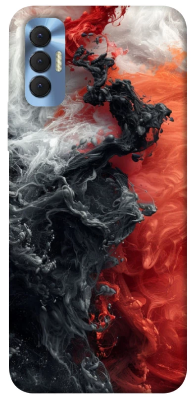 Чехол на TECNO Spark 8P Black and Red фото 1 из 1