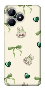 Чехол на Realme Note 50 5G Labubu Green Heart фото 1 из 1