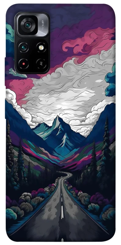 Чехол на Xiaomi Poco M4 Pro 5G Нарисованные горы фото 1 из 1