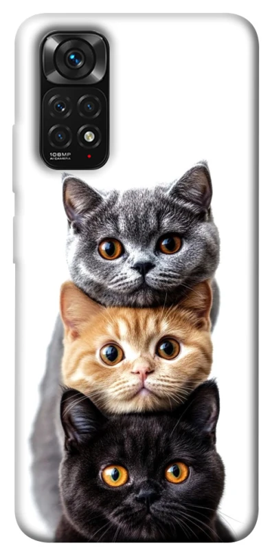 Чохол на Xiaomi Redmi Note 11 (Global) / Note 11S Гарні котики фото 1 з 1