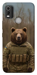 Чехол на Nokia C21 Plus Медведь защитник фото 1 из 1