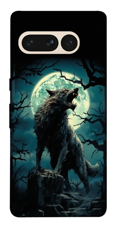 Чохол на Google Pixel 7 Pro Вовк під місяцем фото 1 з 1