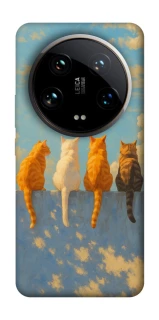 Чехол на Xiaomi 14 Ultra cats on wall фото 1 Чехол на Xiaomi 14 Ultra cats on wall фото 1 из 1