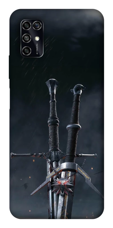 Чехол на ZTE Blade V2020 Smart Мечи Ведьмака фото 1 из 1