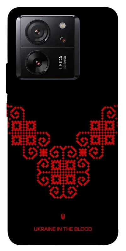 Чохол на Xiaomi 13T Pro Чорно-червона вишиванка фото 1 з 1