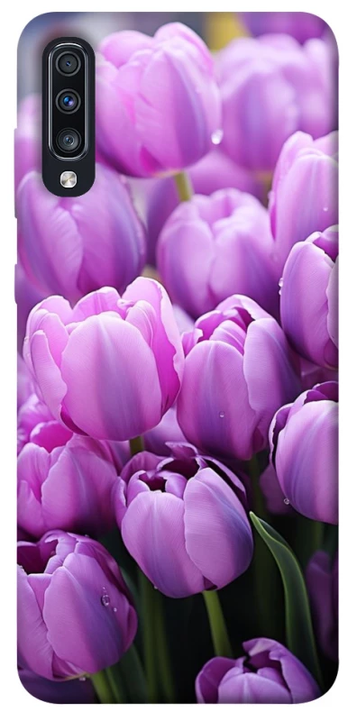 Чохол на Samsung Galaxy A70 (A705F) Фіолетові тюльпани фото 1 з 1