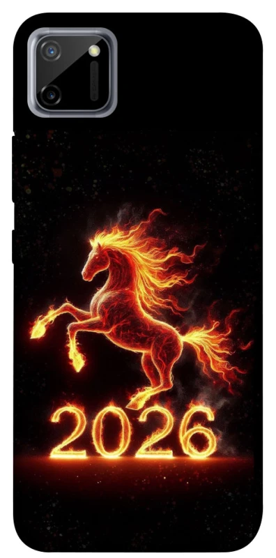 Чехол на Realme C11 Red Fire Horse ver.1 фото 1 из 1