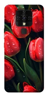 Чохол на TECNO Camon 16 SE Червоні тюльпани фото 1 Чохол на TECNO Camon 16 SE Червоні тюльпани фото 1 з 1