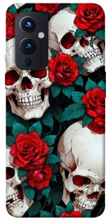 Чехол на OnePlus 9 skull and rose фото 1 из 1