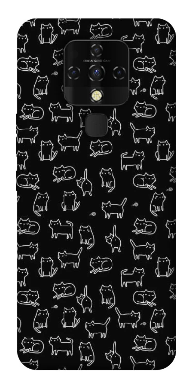 Чохол на TECNO Camon 16 SE Black Cats фото 1 з 1