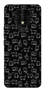 Чохол на TECNO Camon 16 SE Black Cats фото 1 з 1