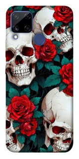 Чохол на Realme C15 skull and rose фото 1 з 1