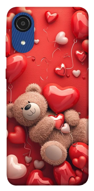 Чехол на Samsung Galaxy A03 Core bear in hearts фото 1 из 1