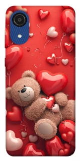 Чехол на Samsung Galaxy A03 Core bear in hearts фото 1 Чехол на Samsung Galaxy A03 Core bear in hearts фото 1 из 1