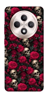 Чехол на Oppo Reno 12 F 4G/5G Черепа и розы фото 1 из 1