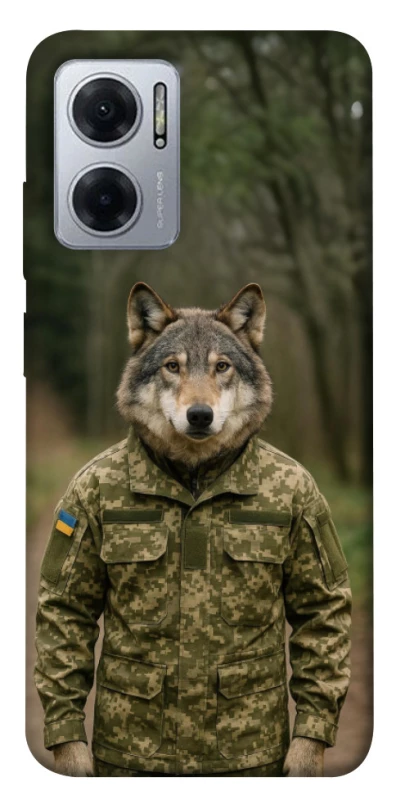 Чохол на Xiaomi Redmi Note 11E Вовк захисник фото 1 з 1