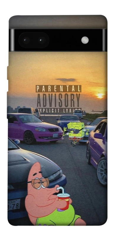 Чехол на Google Pixel 6a Патрик на гонках фото 1 из 1