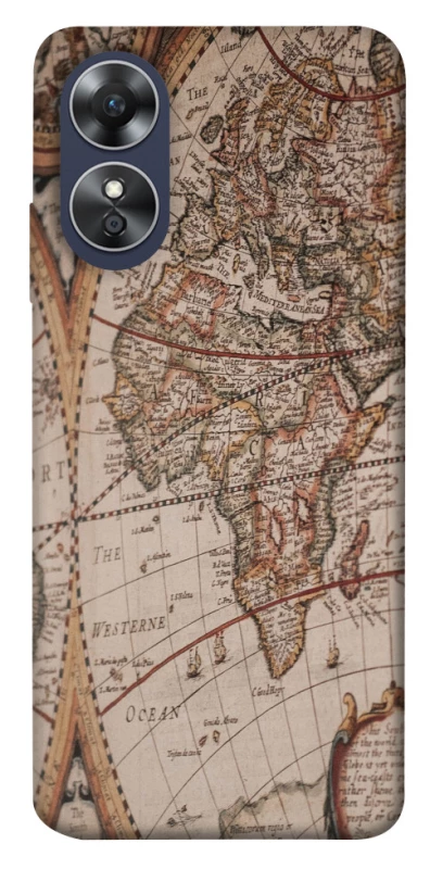 Чохол на Oppo A17 Карта подорожей фото 1 з 1