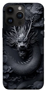 Чехол на Apple iPhone 14 Pro Max (6.7") black dragon фото 1 из 1