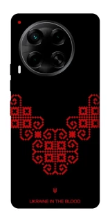Чохол на TECNO Camon 30 (CL6) Чорно-червона вишиванка фото 1 з 1
