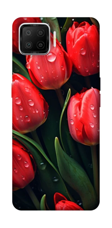 Чохол на Oppo A73 (2017) Червоні тюльпани фото 1 Чохол на Oppo A73 (2017) Червоні тюльпани фото 1 з 1