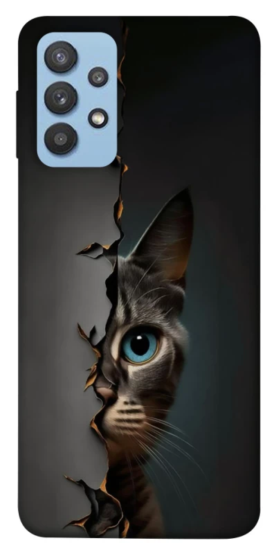 Чохол на Samsung Galaxy M32 Кіт-підглядач v2 фото 1 з 1