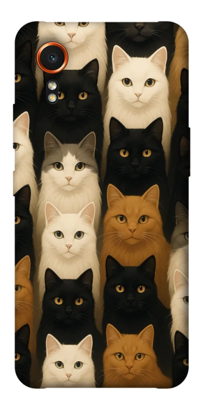 Чехол на Samsung Galaxy Xcover7 Colorful Cat Collage фото 1 Чехол на Samsung Galaxy Xcover7 Colorful Cat Collage фото 1 из 1