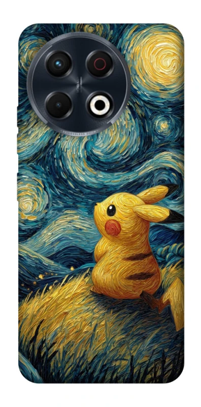 Чохол на TECNO Spark 30 Pro (KL7) Pikachu and Van Gogh фото 1 з 1