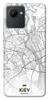Чохол на Realme C30s Kiev white map фото 1 з 1