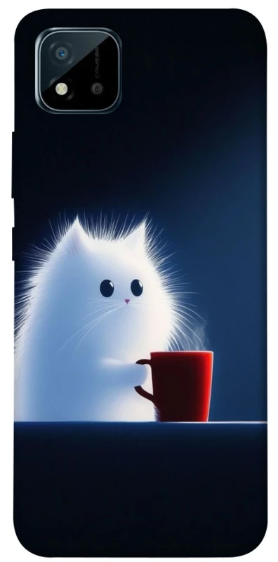 Чохол на Realme C11 (2021) Чохол кіт з кавою фото 1 з 1