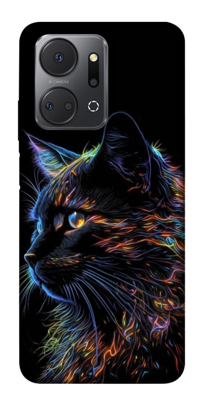 Чехол на Huawei Honor X7a Черный кот фото 1 из 1