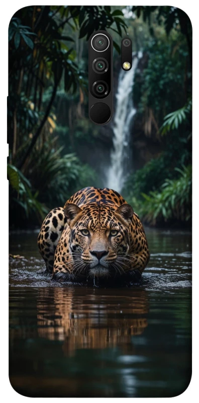 Чохол на Xiaomi Redmi 9 Leopard in water фото 1 з 1