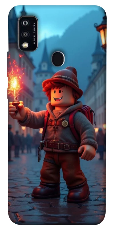 Чохол на ZTE Blade A51 Roblox Fire Logo Blue Flames фото 1 з 1