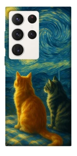 Чехол на Samsung Galaxy S23 Ultra Cats under the stars фото 1 из 1