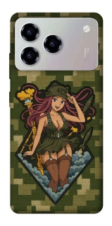 Чохол на ZTE Blade A76 Military Waifu фото 1 з 1