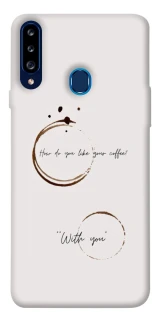 Чохол на Samsung Galaxy A20s Coffee with you фото 1 з 1