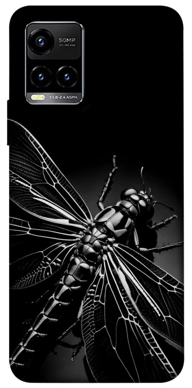 Чехол на Vivo Y21 / Y33s Black dragonfly фото 1 из 1