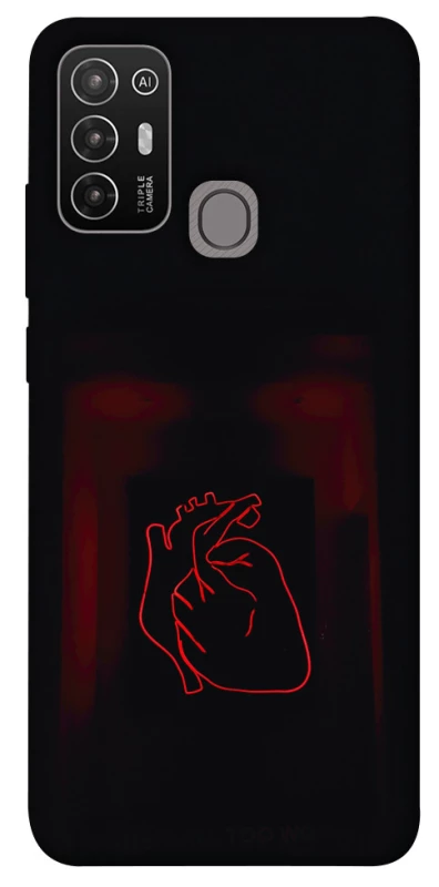 Чехол на ZTE Blade A52 Красное сердце фото 1 из 1