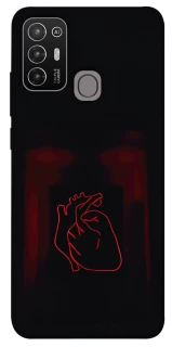 Чехол на ZTE Blade A52 Красное сердце фото 1 из 1
