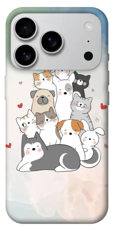 Чехол на Apple iPhone 18 Pro Max Funny Pets ver.2 фото 1 из 1