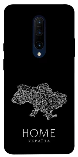 Чехол на OnePlus 7 Pro Ukraine black map фото 1 из 1